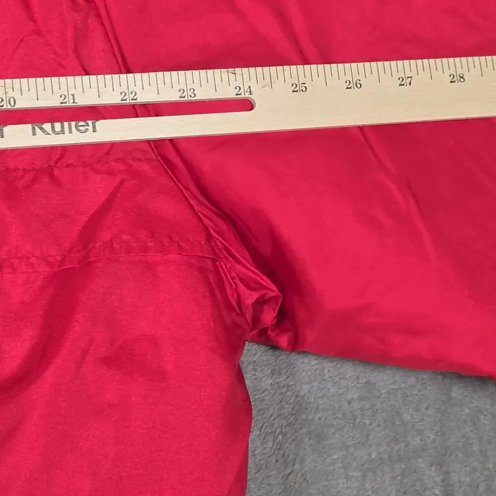 Vintage K Brand Lucas Oil Racing Jacket USA XL Red Quilted Nylon